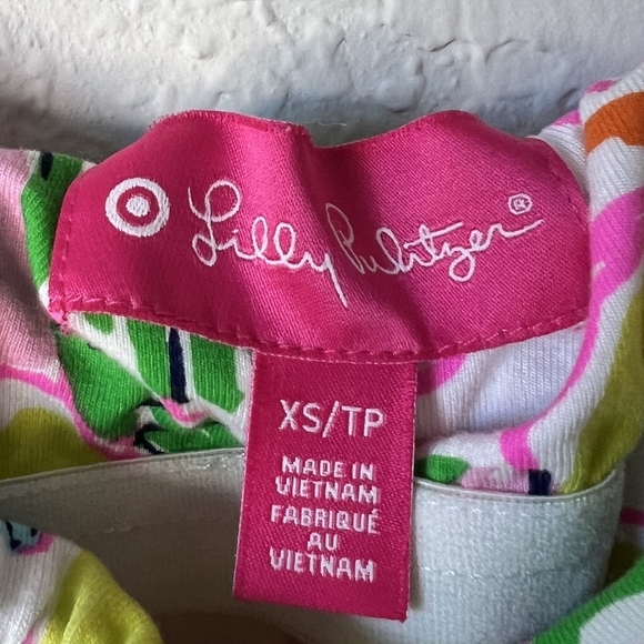 Lilly Pulitzer Pink Floral Nosey Posey Women’s Strapless Dress size XS - Picture 5 of 15